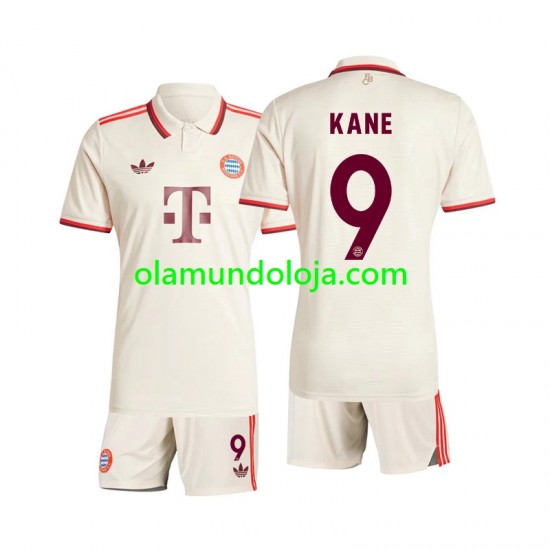 Camisola Bayern de Munique Kane 9 Criança Equipamento Terceiro 2024-2025 Manga Curta